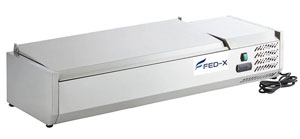 FED-X XVRX1200/380S Stainless Steel Lid Salad Preparation Bench