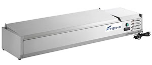 FED-X XVRX1500/380S Stainless Steel Lid Salad Preparation Bench
