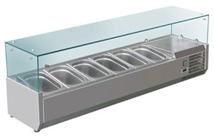 FED-X XVRX1800/380 Flat Glass Salad Preparation Bench