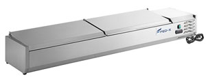 FED-X XVRX2000/380S Stainless Steel Lid Salad Preparation Bench