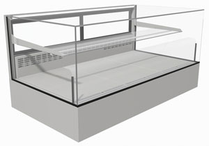 Festive ACCH9/SB Avon HI Square Back 900mm Compact Chilled Display Cabinet