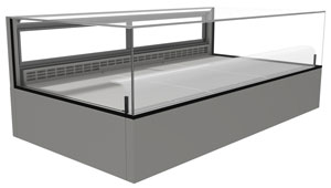 Festive ACCL18/SB Avon LO Square Back 1770mm Compact Chilled Display Cabinet