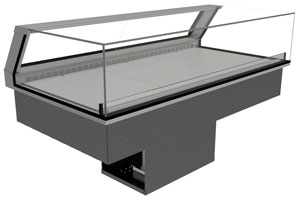 Festive ACDL12/AB Avon LO Angled Back 1200mm Drop-In Chilled Display Cabinet