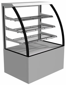 Festive Lincoln LA12 Curve Glass 1200mm Ambient Display Cabinet