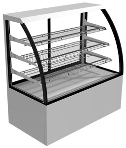 Festive Lincoln LC12 Curve Glass 1200mm Refrigerated Display Cabinet