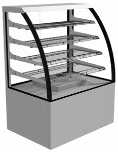 Festive Lincoln LH12 Curve Glass 1200mm Heated Display Cabinet
