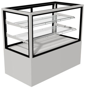Festive Regent RC15/2 Square Glass 2 Shelves Refrigerated Display Cabinet - 1530mm