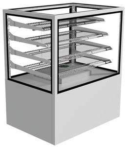 Festive Regent RH12 Square Glass 1200mm Heated Display Cabinet