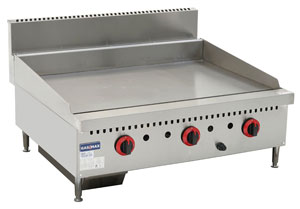 Gasmax GG-36 Three Burner Gas Griddle Top