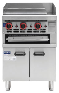 Gasmax GGS-24 6 Gasmax Gas Griddle Toaster with Cabinet
