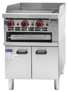 Gasmax GGS-24 6 Gasmax Gas Griddle Toaster with Cabinet