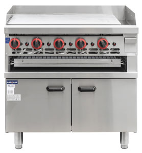 Gasmax GGS-36 6 Gasmax Gas Griddle Toaster with Cabinet