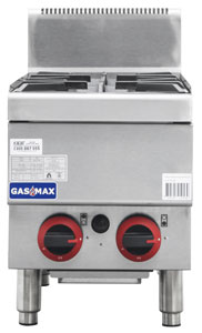 Gasmax JUS-TR-2B Benchtop 2 Burner Cooktop w/ Splashback