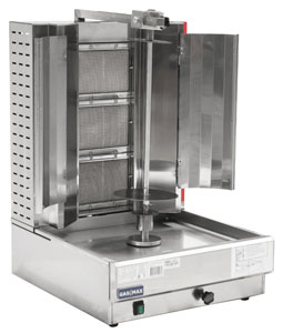 Gasmax KB-3 Semi-automatic 3 Burner Gas Kebab Machine