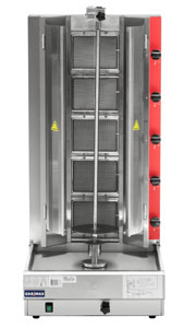 Gasmax KB-5 Semi-automatic 5 Burner Gas Kebab Machine