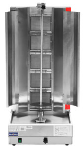 Gasmax KB-5 Semi-automatic 5 Burner Gas Kebab Machine
