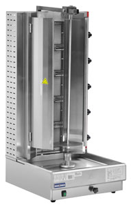 Gasmax KB-5 Semi-automatic 5 Burner Gas Kebab Machine