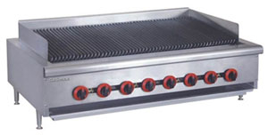 Gasmax QR-48E 8 Burner Gas Char Grill Top