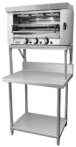 Gasmax SMB-7-0900 Heavy Duty Salamander Bench with Shelf Braces