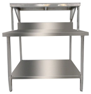 Gasmax SMB-8-1200 Heavy Duty Salamander Bench with Shelf Braces