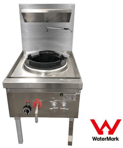 Gasmax WW-1NC Stainless Steel Gas Chimney Burner Double Waterless Wok