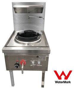 Gasmax WW-1N Stainless Steel Gas Waterless Single Wok