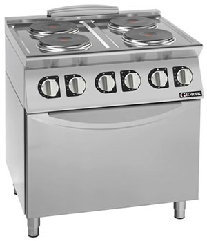 Giorik CE74TET 700 Series 4 Zone Electric Range on Electric Oven