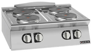Giorik CE74TTT 700 Series 4 Zone Round Electric Boiling Top