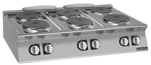 Giorik CE76TTT 700 Series 6 Zone Round Electric Boiling Top