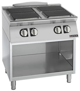 Giorik CE94QGT 900 Series 4 Zone Open Base Square Electric Boiling Top