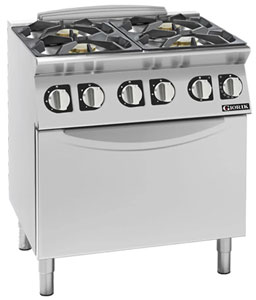 Giorik CG740ET 700 Series 4 Burner Gas Range on Electric Oven