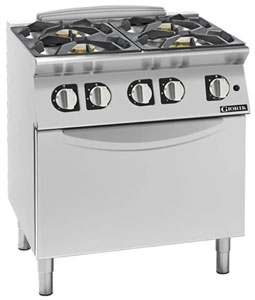 Giorik CG740FT 700 Series 4 Burner Gas Range on Gas Oven