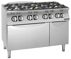 Giorik CG760ET 700 Series 6 Burner Gas Range on Electric Oven