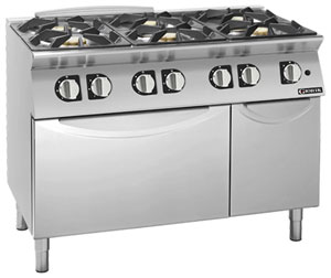 Giorik CG760FT 700 Series 6 Burner Gas Range on Gas Oven