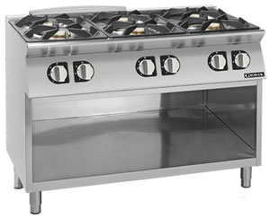 Giorik CG760GT 700 Series 6 Burner Open Base Gas Boiling Top