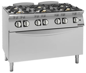 Giorik CG760HT 700 Series 6 Burner Gas Range on MAXI Gas Oven