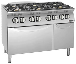 Giorik CG960ET 900 Series 6 Burner Gas Range on Electric Oven