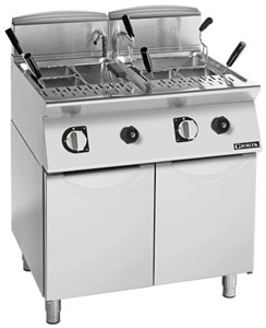 Giorik CPE746T 700 Series 800mm wide 26L + 26L Freestanding Electric Pasta Cooker