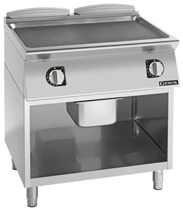 Giorik FLE741GFT 700 Series 800mm wide Open Base Smooth Mild Steel Electric Frytop