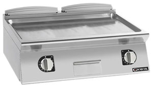 Giorik FLE941TCRXT 900 Series 800mm wide Smooth Satin Chrome Electric Frytop