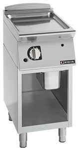 Giorik FLG72GCRXT 700 Series 400mm wide Open Base, Smooth Satin Chrome Gas Frytop