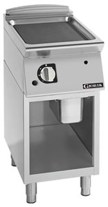 Giorik FLG72GFT 700 Series 400mm wide Open Base Smooth Mild Steel Gas Frytop