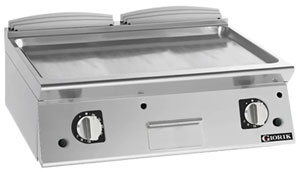 Giorik FLG741TCRXT 700 Series 800mm wide Smooth Satin Chrome Gas Frytop