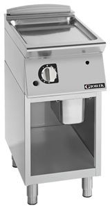 Giorik FLG92GCRXT 900 Series 400mm wide Open Base Smooth Satin Chrome Gas Frytop