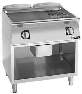 Giorik FME941GFT 900 Series 800mm wide 1/3 Ribbed 2/3 Smooth Mild Steel Electric Frytop