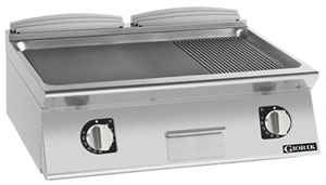 Giorik FME941TFT 900 Series 800mm wide 1/3 Ribbed 2/3 Smooth Mild Steel Plate Electric Frytop