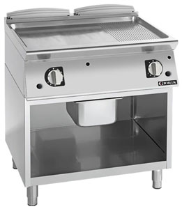 Giorik FMG741GCRXT 700 Series 1/3 Ribbed 2/3 Open Base Smooth Plate Gas Frytop