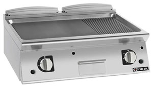 Giorik FMG741TFT 700 Series 1/3 Ribbed 2/3 Smooth 800mm wide Plate Frytop