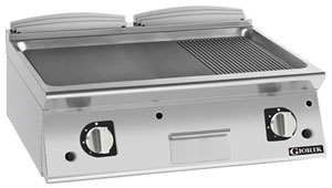 Giorik FMG941TFT 900 Series 800mm wide 1/3 Ribbed 2/3 Smooth Mild Steel Plate Gas Frytop