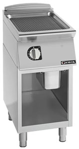 Giorik FRE72GFT 700 Series 400mm wide Open Base Ribbed Mild Steel Electric Frytop